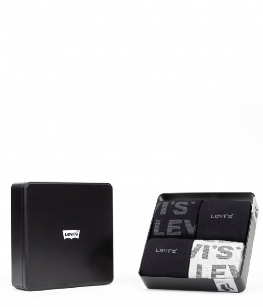 Levi's  Giftbox Reg Cut Logo Aop 4P Black / Grey (001)