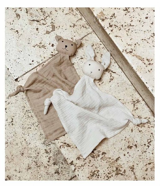 Liewood  Yoko Mini Cuddle Cloth 2-Pack Sandy Stone Beige (5073)