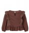Lil Atelier  Solange Long Sleeve Short Shirt Lil Chestnut (3736409)