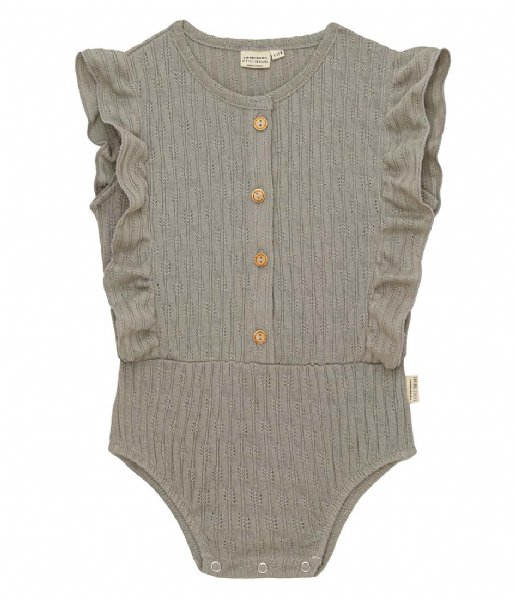 Little Indians  Ruffle Onesie Simply Taupe (ST)