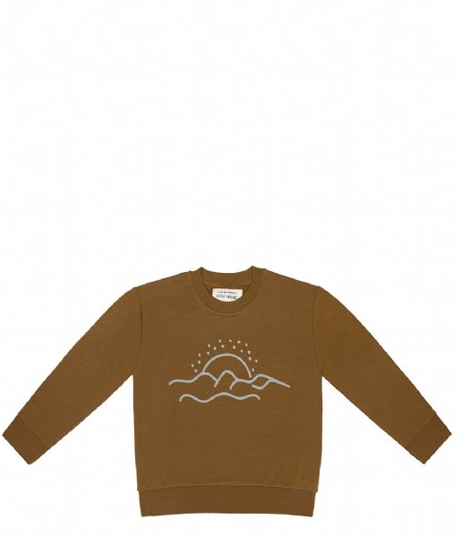 Little Indians  Boxy Sweater Desert Sunset Vintage Olive