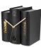 Karlsson  Table Clock Book Paper Black (KA5729)