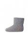 MP Denmark  Cotton Rib Baby Socks Grey Melange (491)
