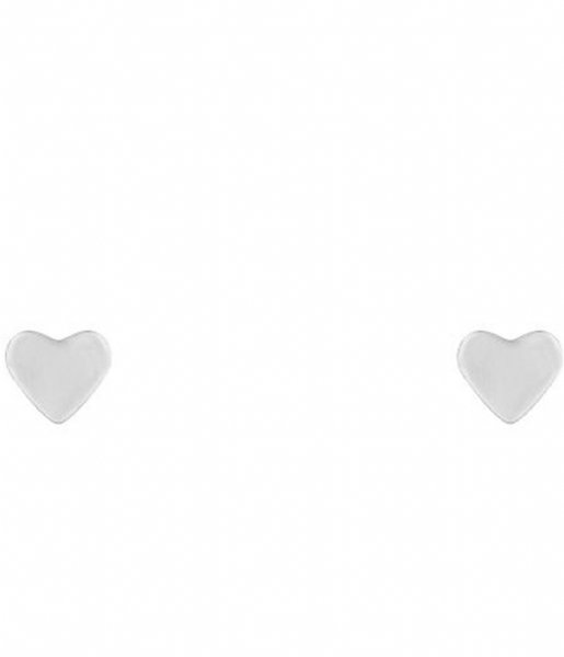 My Jewellery  Small Stud Heart silver colored (1500)