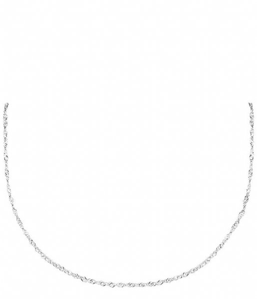 My Jewellery  Twisted Basic Necklace Short silver colored (1500)