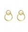 My Jewellery  Oorhangers Dubbel Cirkel goudkleurig (1200)