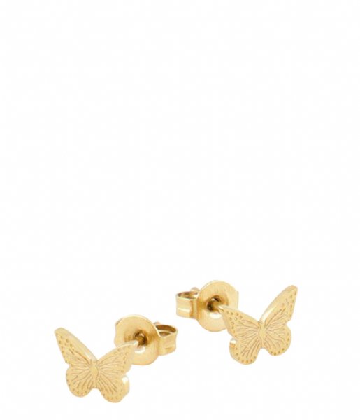 My Jewellery  Studs vlinder goudkleurig (1200)
