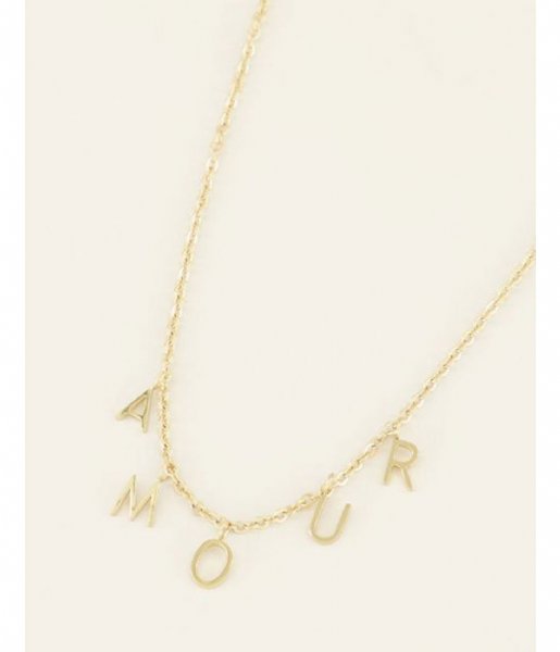 My Jewellery  Ketting losse letters amour Goud (1200)