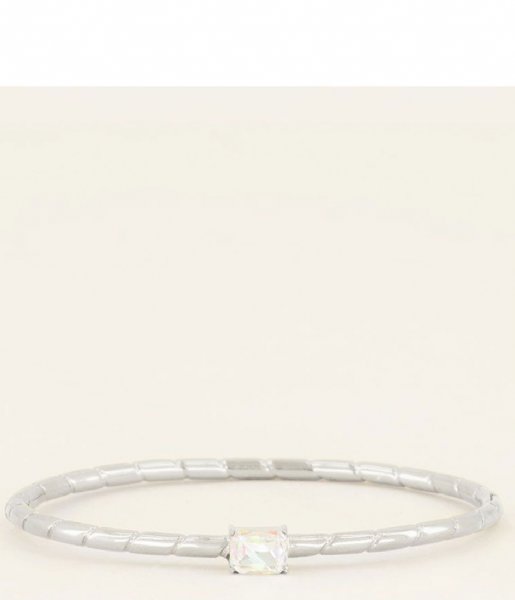 My Jewellery  Bangle transparant steen Zilver (1500)