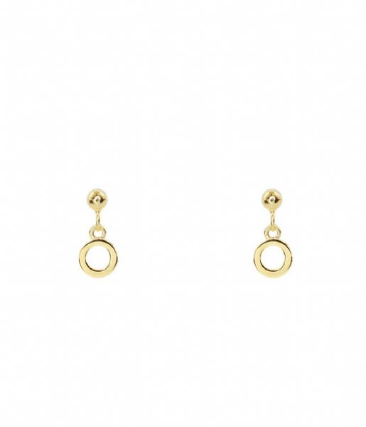 My Jewellery  Open Circle Stud gold colored (1200)