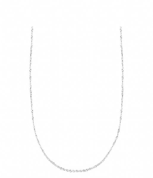 My Jewellery  Twisted Basic Necklace Long silver colored (1500)