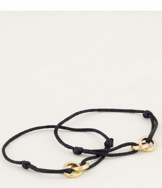 My Jewellery   Forever Connected Armband Zwart gold colored (1200)