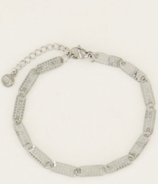 My Jewellery  Armband lucky words Zilverkleurig (1500)