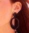 My Jewellery  Resin Earring Oval zwart (1100)