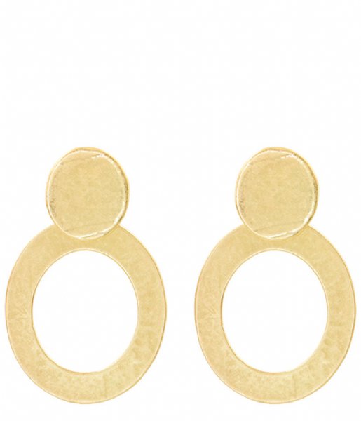 My Jewellery  Circle Statement Earrings goudkleurig (1200)
