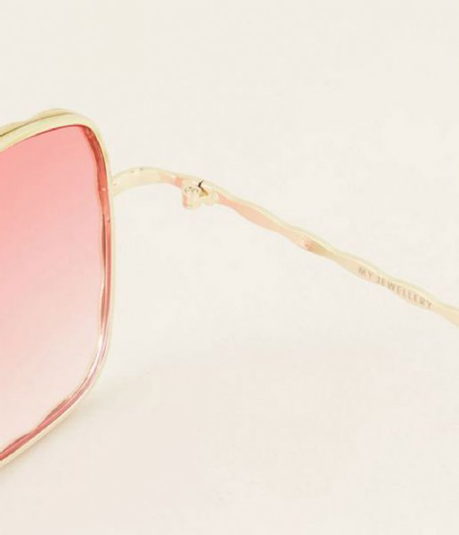 My Jewellery  Zonnebril vierkant & roze glazen roze (0800)