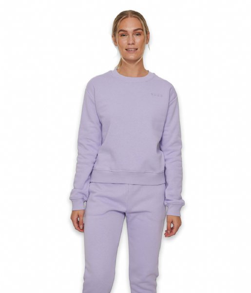 NA-KD  Organic Logo Basic Sweater Lavender