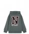 Name It  Olav Sweat With Hood Brushed Balsam Green (#576664)