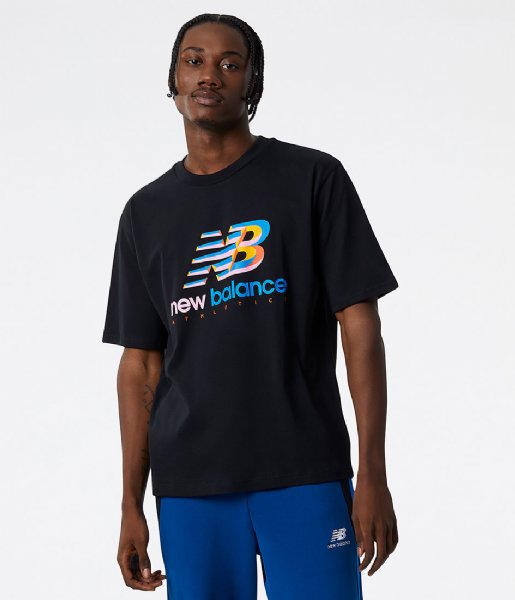 New Balance  Athletics Amplified Logo Tee Black (BK)