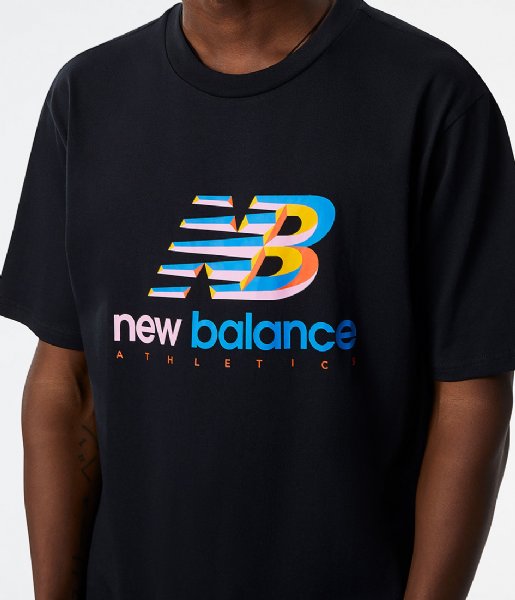 New Balance  Athletics Amplified Logo Tee Black (BK)