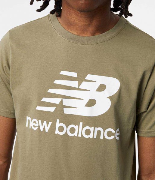 New Balance  Essentials Stacked Logo Tee True Camo (TCO)
