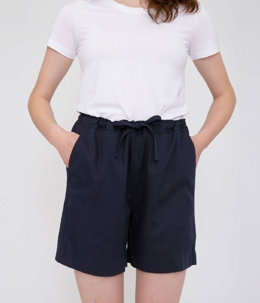 Organic Basics  Tencel Woven Draw Cord Shorts Navy