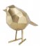 Present Time  Statue bird small polyresin gold colored (PT3335GD)