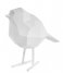 Present Time  Statue bird small polyresin matt white (PT3335WH)