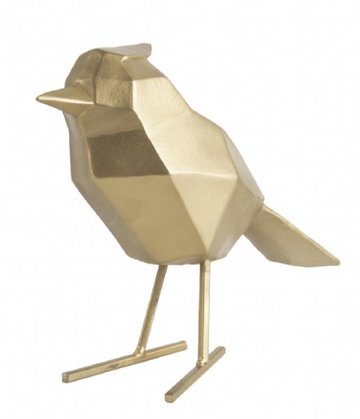 Present Time  Statue bird large polyresin gold colored (PT3336GD)