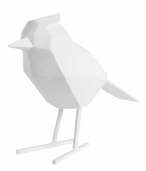 Present Time  Statue bird large polyresin matt white (PT3336WH)