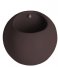 Present Time  Wall plant pot Globe ceramic matt Dark Purple (PT3382PU)