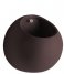 Present Time  Wall plant pot Globe ceramic matt Dark Purple (PT3382PU)