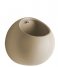 Present Time  Wall plant pot Globe ceramic matt Warm Grey (PT3382WG)