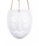 Present Time  Hanging plant pot Mask glazed White (PT3542WH)
