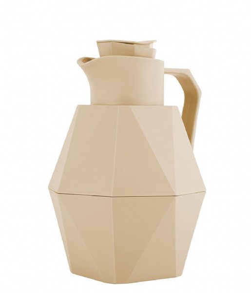 Present Time  Thermos bottle Origami matt Sand Brown (PT3560SB)