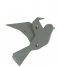 Present Time  Wall Hanger Origami Bird Small Matt Jungle Green (PT3616GR)