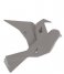 Present Time  Wall Hanger Origami Bird Small Matt Warm Grey (PT3616WG)