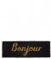 Present Time  Door Mat Bonjour Gold Colored Coir (PT3625GD)