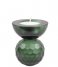 Present Time ljusstake Candle holder Crystal Art small Bowl Green (PT3642GR)