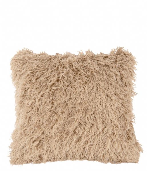 Present Time Dekorativa kudden Cushion Cuddly Faux Fur Sand Brown (PT3667)