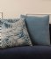 Present Time Dekorativa kudden Cushion Jacquard Leaves Dark Blue (PT3671)