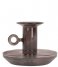 Present TimeCandle holder Classic Light glass Cholocate Brown (PT3726BR)