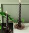 Present Time ljusstake Candle holder Classic Light glass Cholocate Brown (PT3726BR)