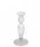 Present TimeCandle holder Swirl glass Clear (PT3729CL)