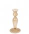 Present Time ljusstake Candle holder Swirl glass Sand Brown (PT3729SB)