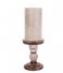 Present Time ljusstake Candle holder Glass Art glass med. Cholocate Brown (PT3732BR)