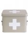 Present Time  Medicine storage box medium metal matt Warm Grey (PT3770WG)