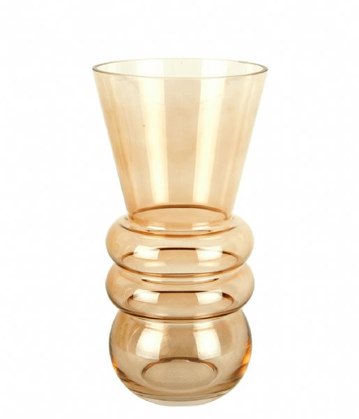 Present Time  Vase Flare glass medium Vanilla Yellow (PT3871YE)