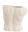 Present Time  Plant pot Male polyresin Ivory (PT3875WH)
