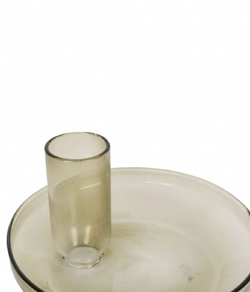 Present Time ljusstake Candle holder Tub glass Moss Green (PT3724MG)